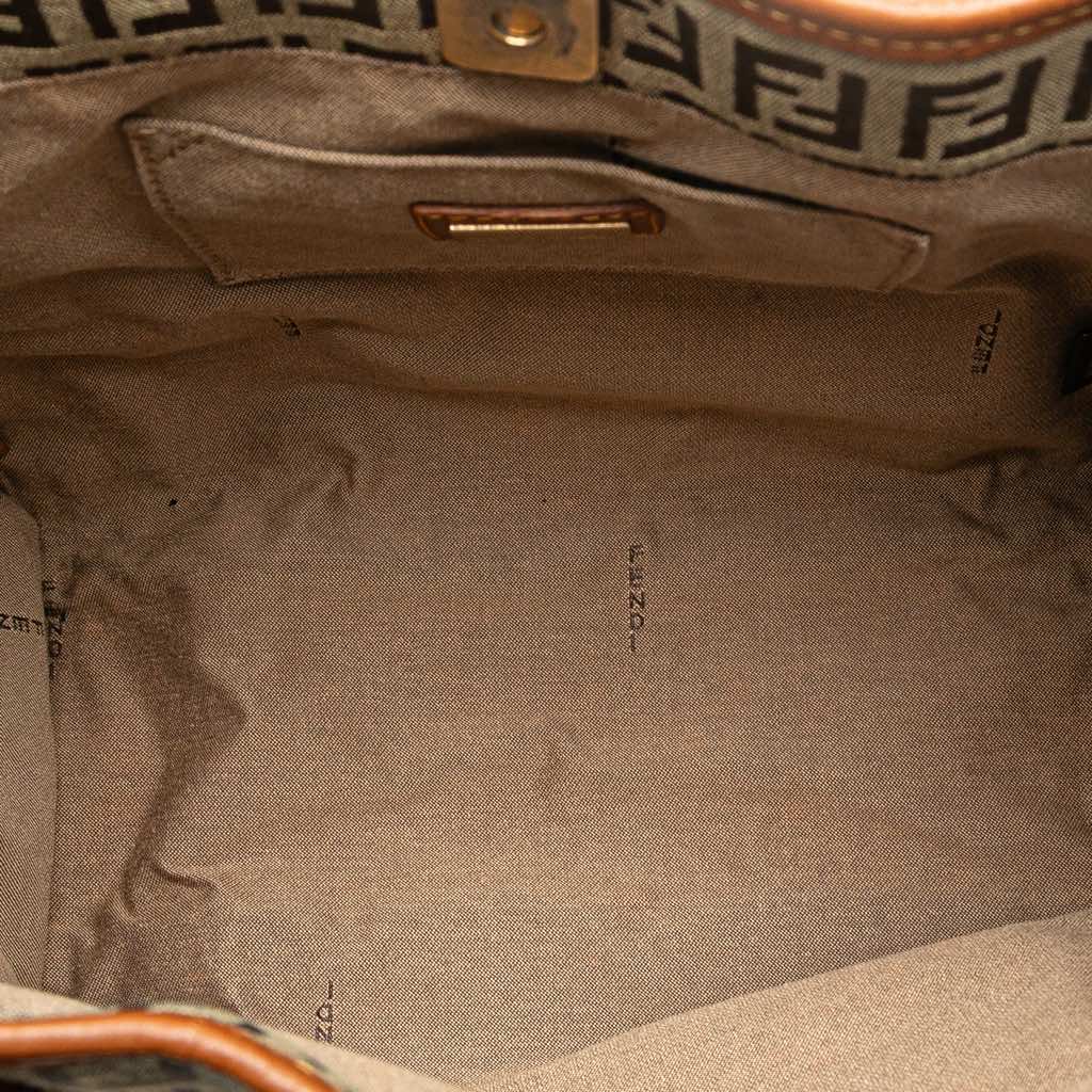 Fendi Zucchino Canvas Handbag - 4