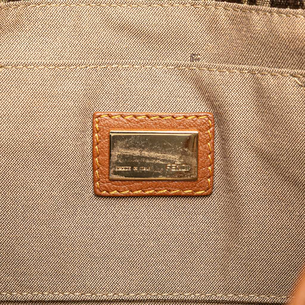 Fendi Zucchino Canvas Handbag - 5