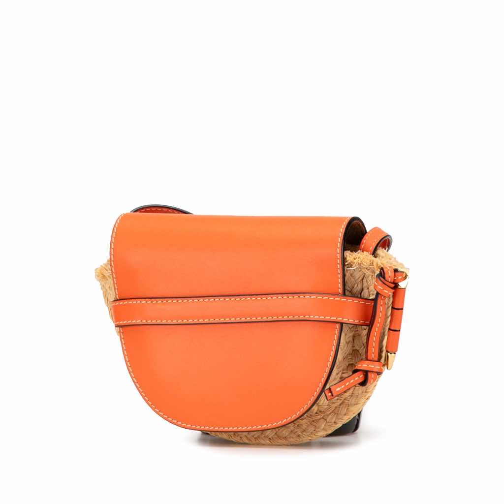 Loewe Mini Raffia Gate Crossbody - Back view