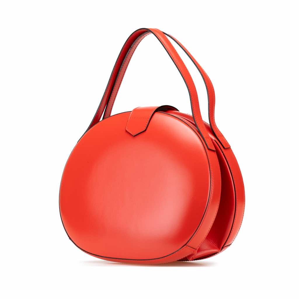 Loewe Anagram Leather Round Handbag - Back view