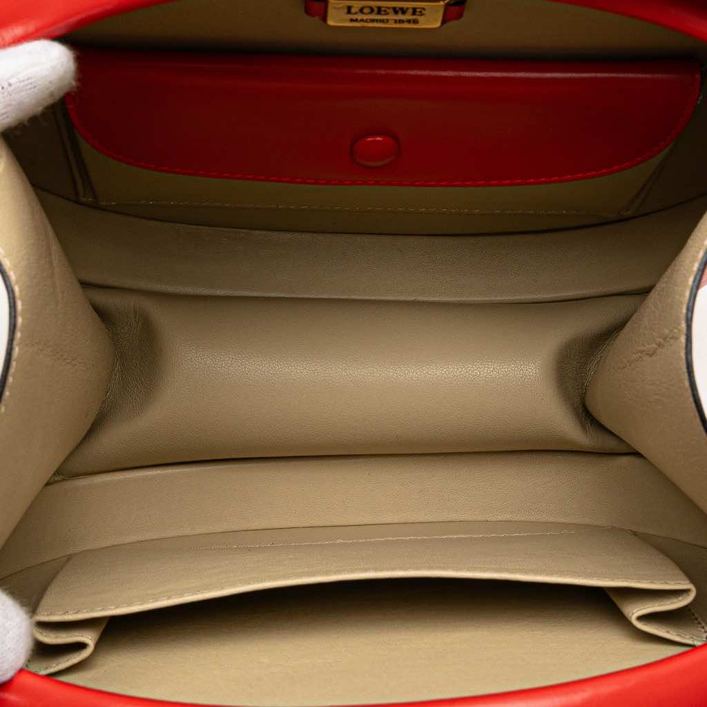 Loewe Anagram Leather Round Handbag - 4