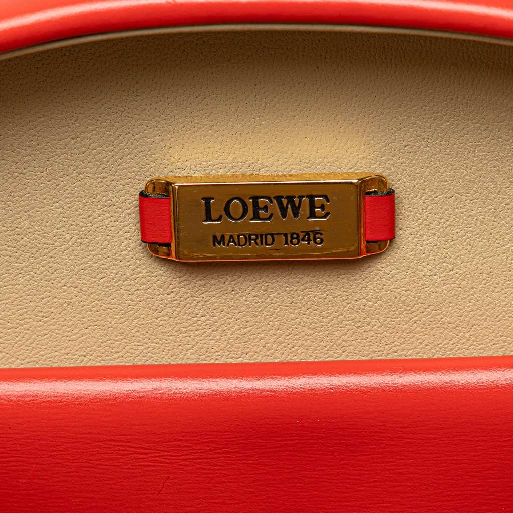 Loewe Anagram Leather Round Handbag - Side view