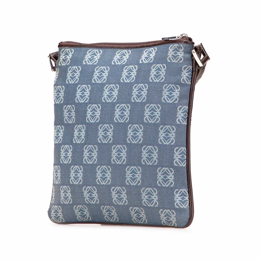 Loewe Anagram Denim Crossbody - Back view