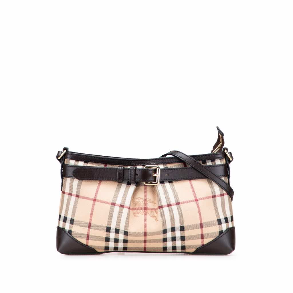 Burberry Haymarket Check Coated Canvas Smithfield Crossbody