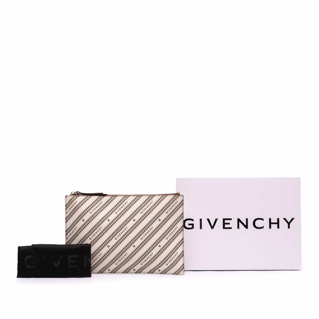 Givenchy Canvas Logo Clutch - Image 14