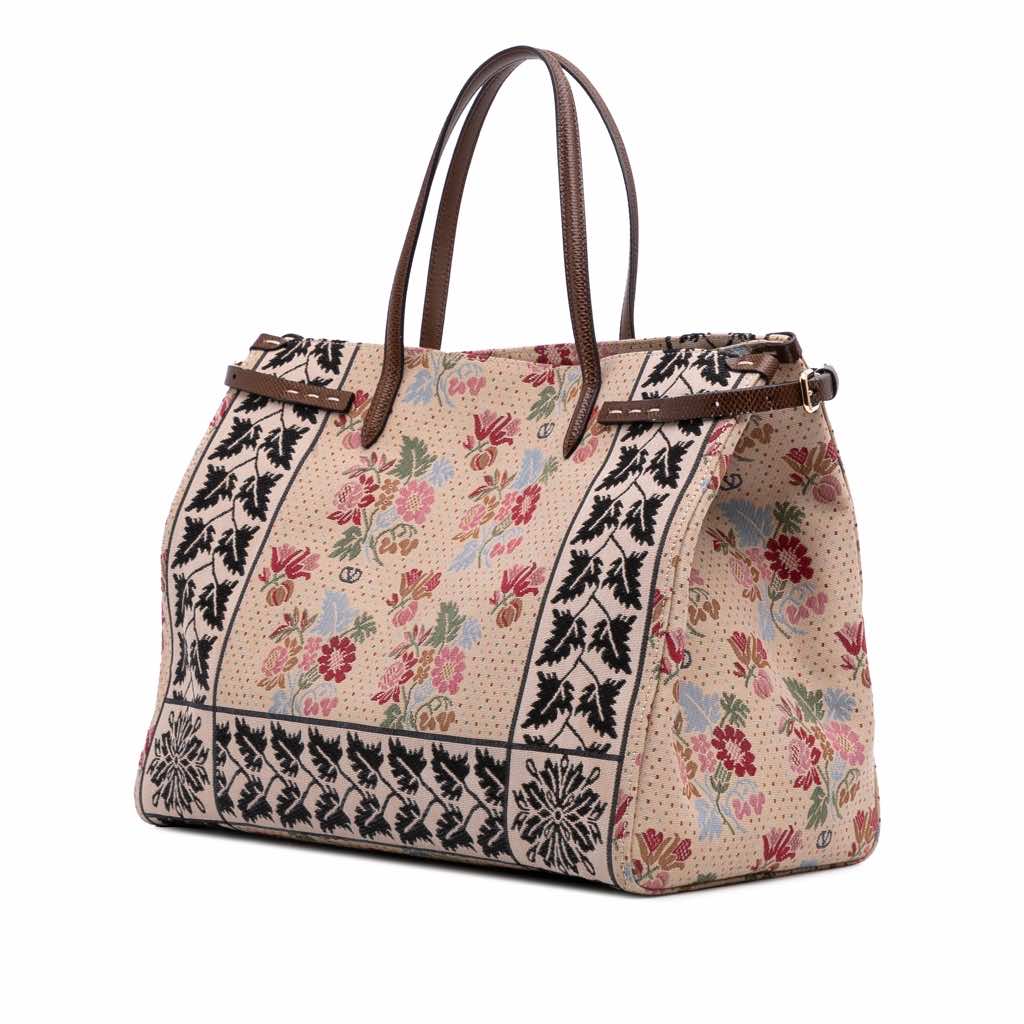 Valentino Medium Canvas Antibes Shopping Bag - 2