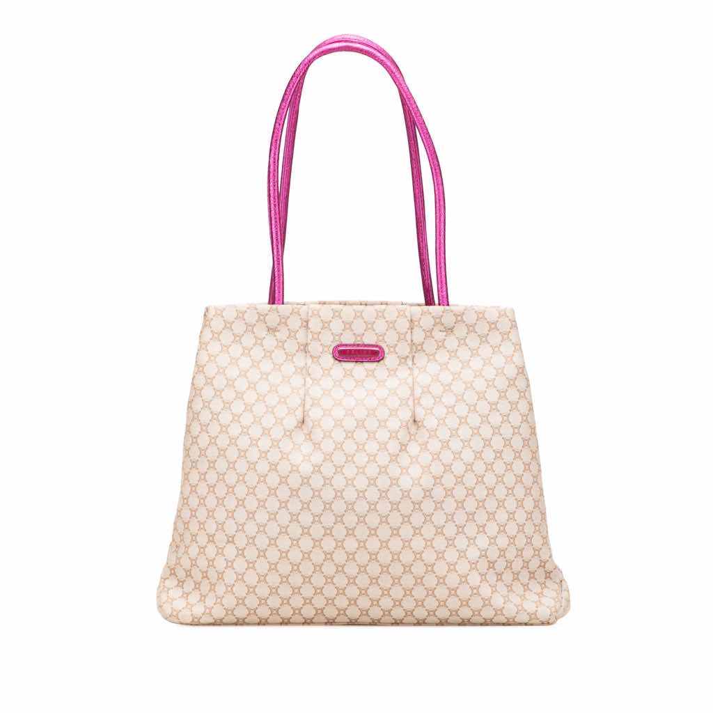 Celine Macadam Canvas Clasp Tote