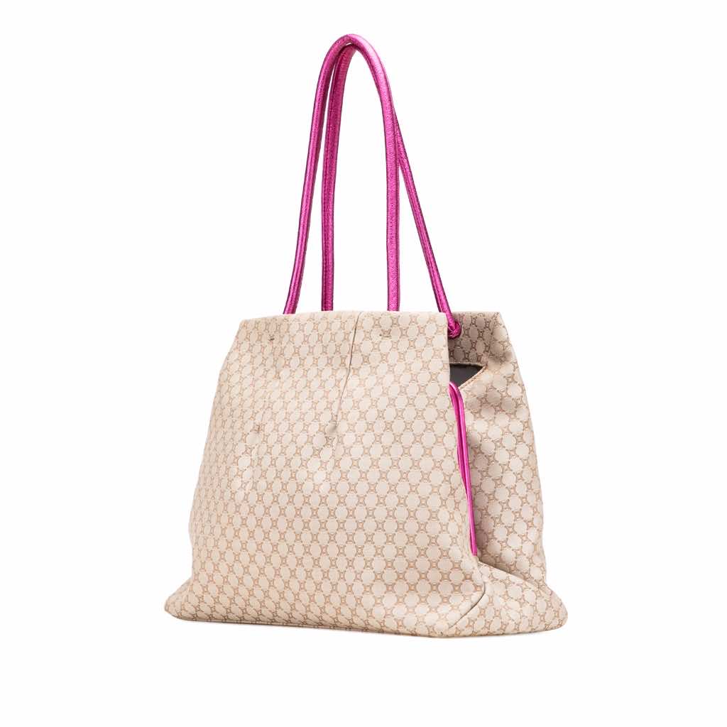 Celine Macadam Canvas Clasp Tote - 2