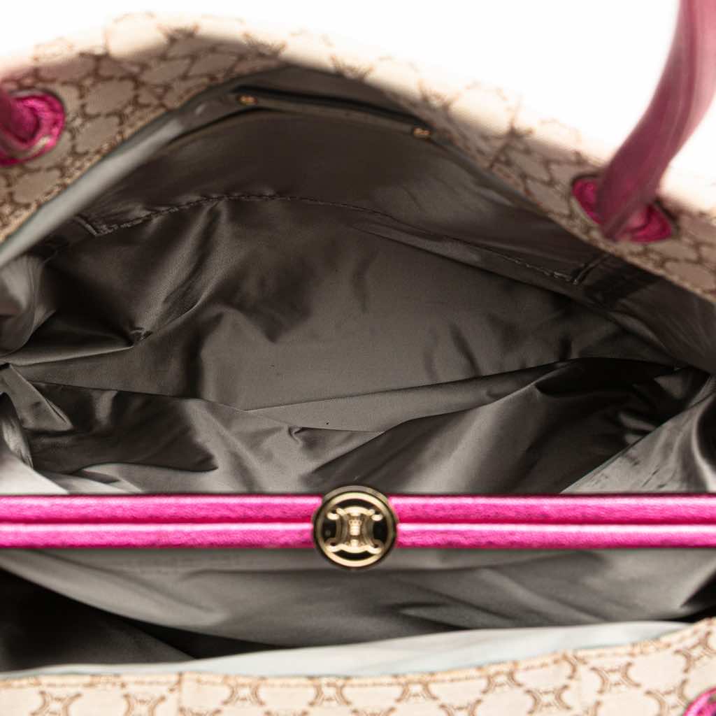 Celine Macadam Canvas Clasp Tote - 4