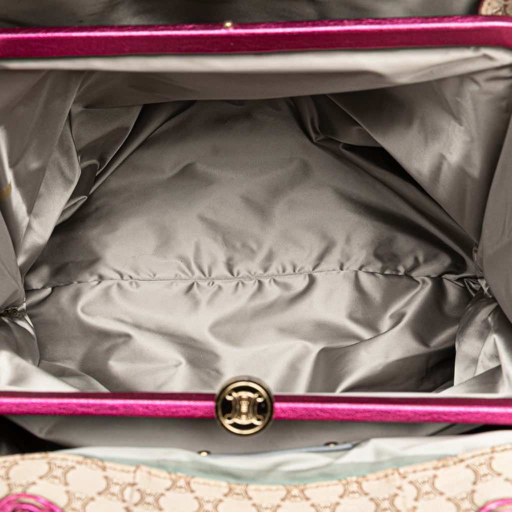 Celine Macadam Canvas Clasp Tote - 5