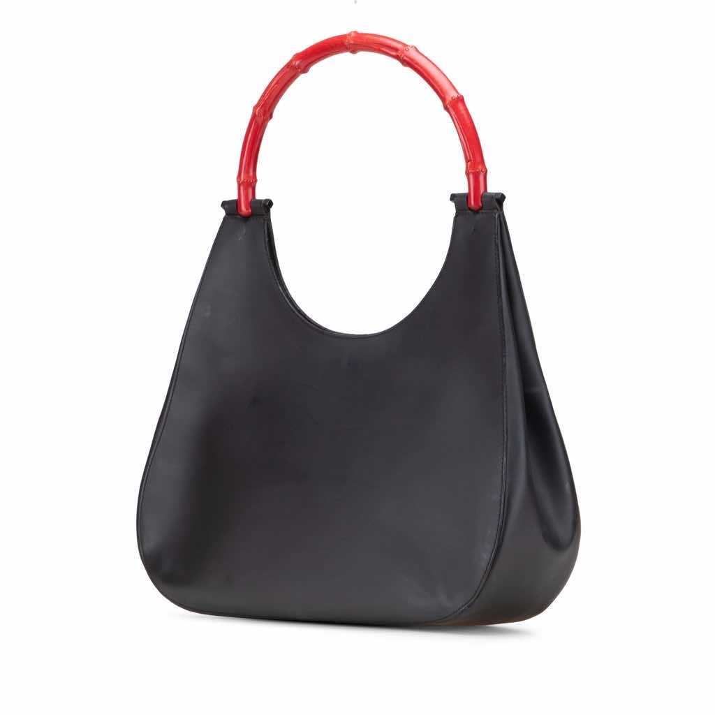 Gucci Leather Bamboo Handbag - 2