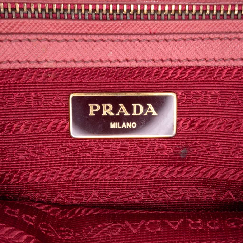 Prada Medium Saffiano Lux Galleria Satchel - Side view