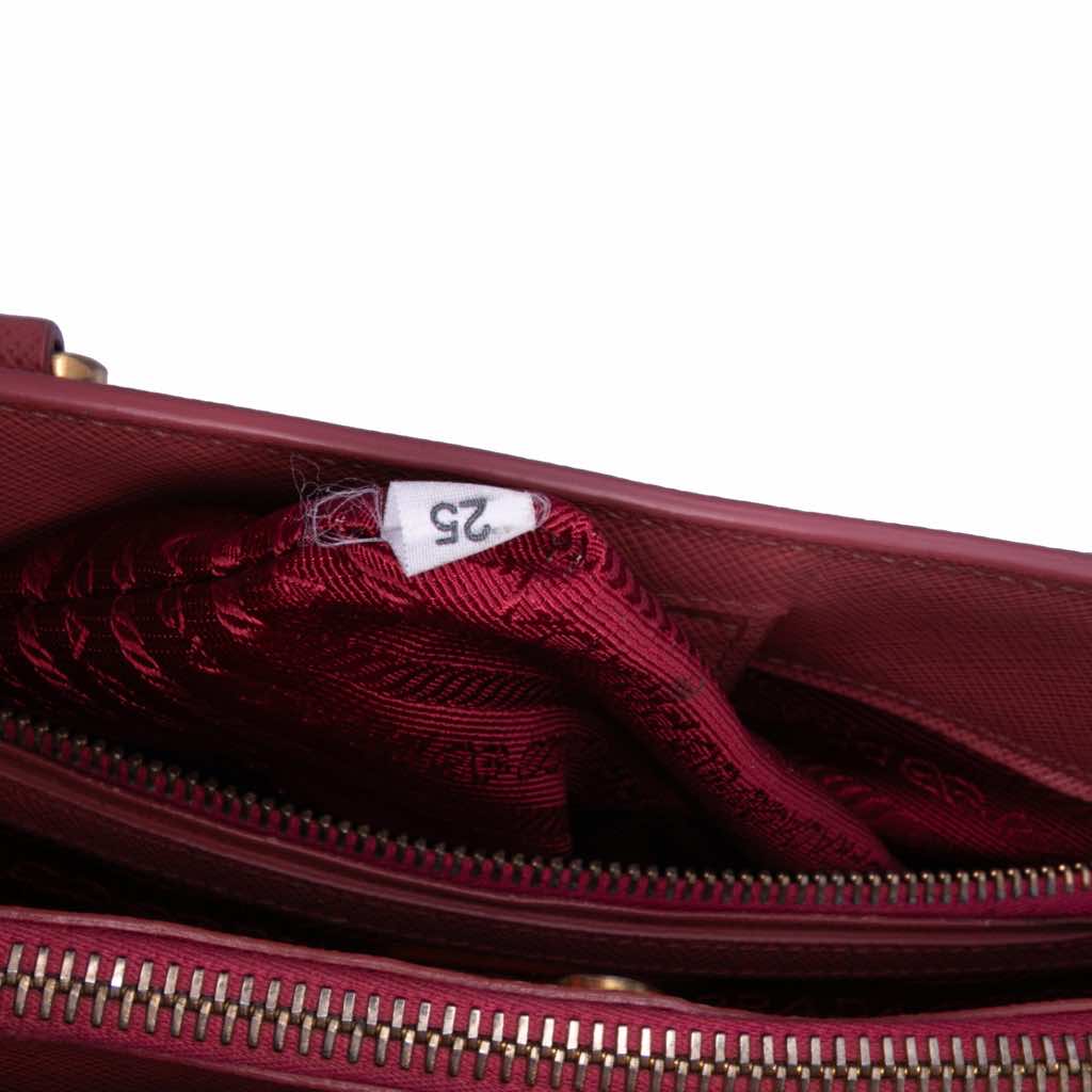 Prada Medium Saffiano Lux Galleria Satchel - Detail 1