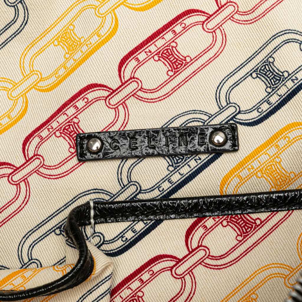 Celine Crinkled Patent Macadam Tote - 5