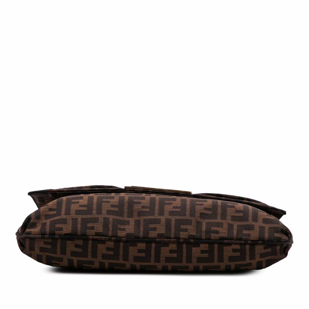 Fendi Large Zucca Canvas Mia Flap Shoulder Bag - 3