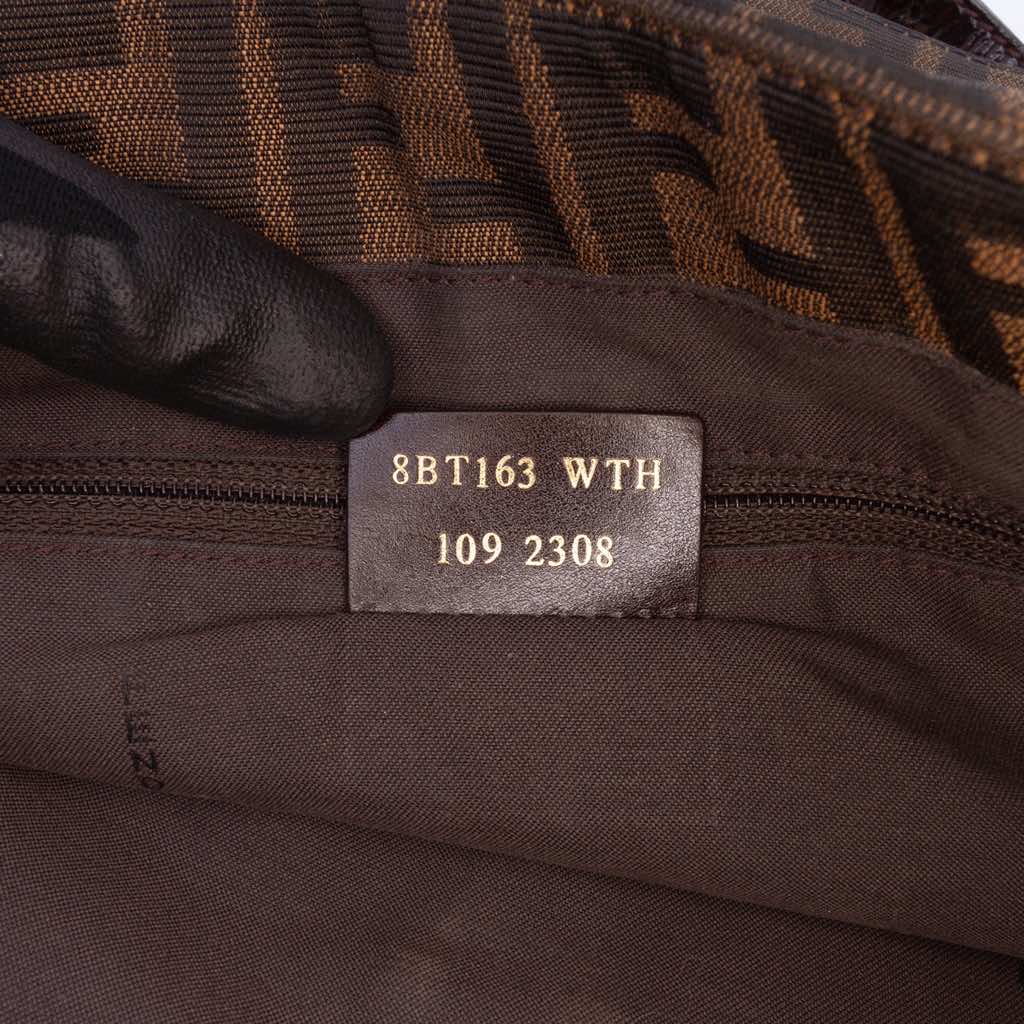 Fendi Large Zucca Canvas Mia Flap Shoulder Bag - 5