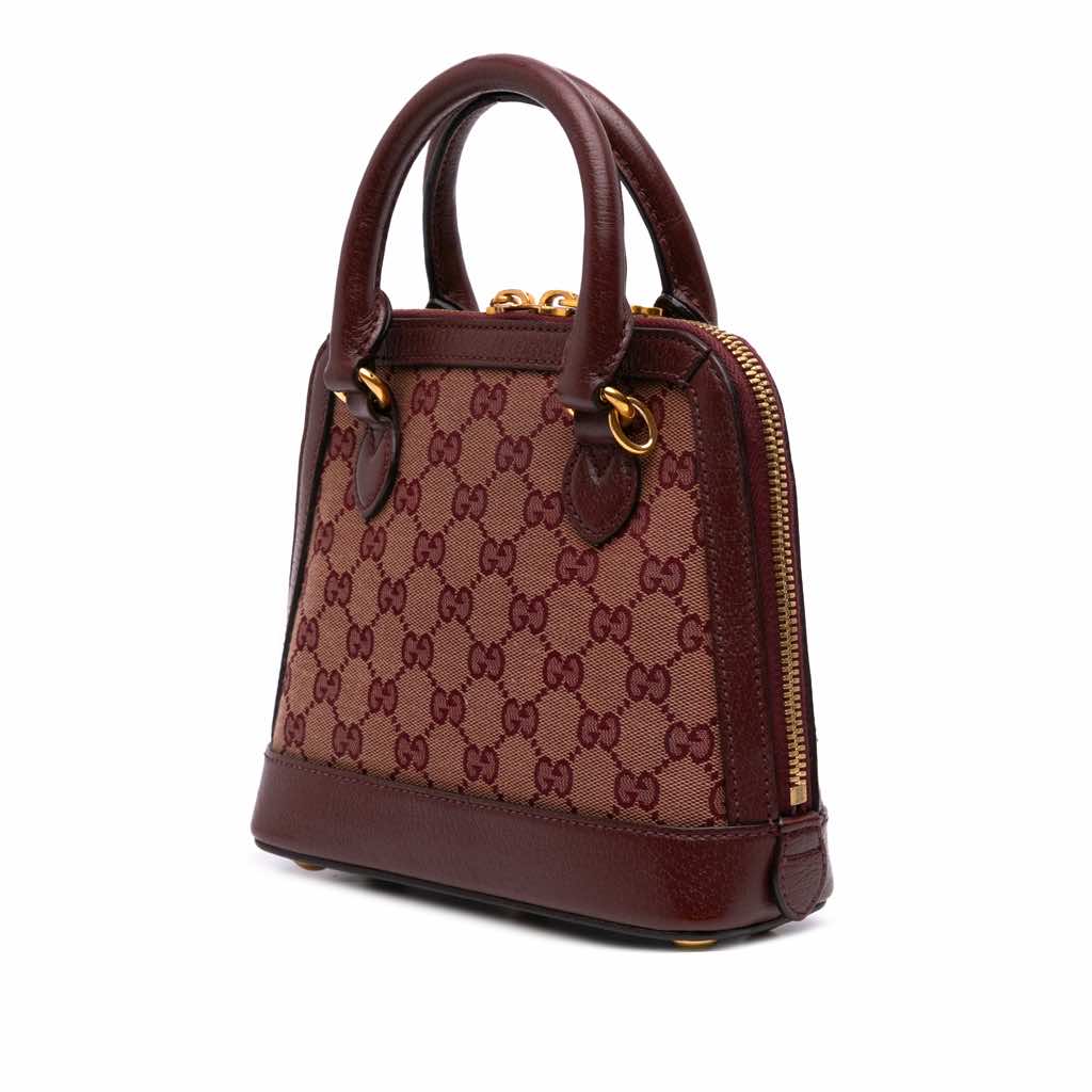 Gucci Mini GG Supreme Horsebit 1955 Top Handle Bag - 2