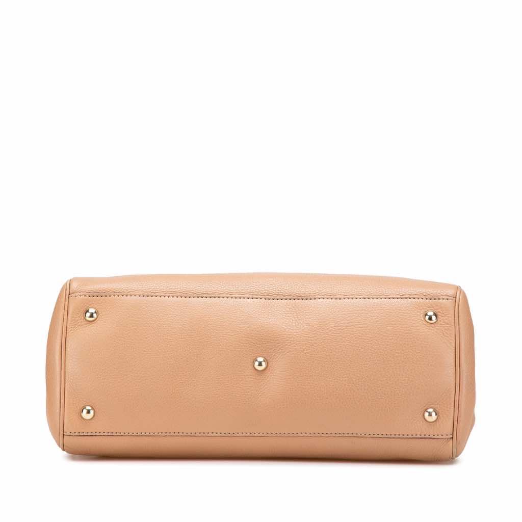 Gucci Medium Calfskin Bamboo Shopper Satchel - Image 6