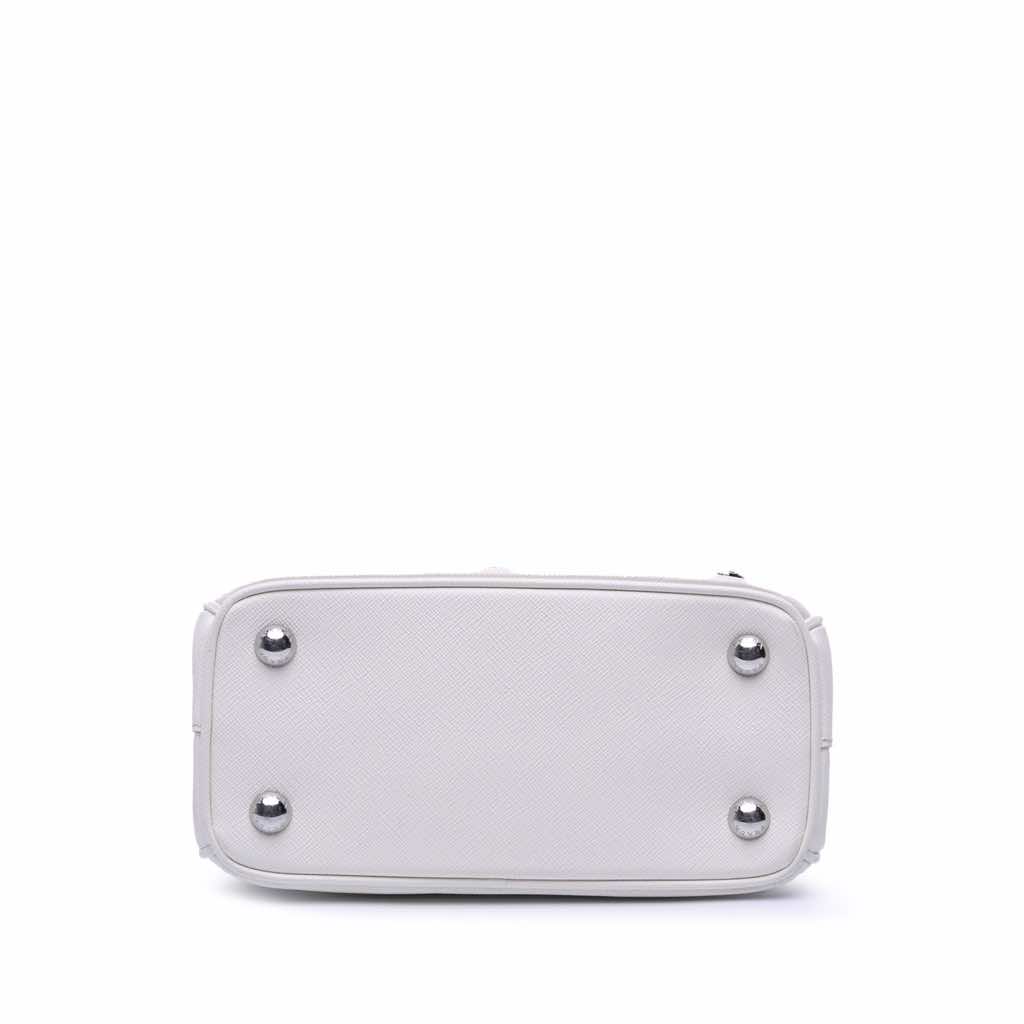 Prada Mini Saffiano Lux Crystal Embellished Galleria Double Zip - Image 6