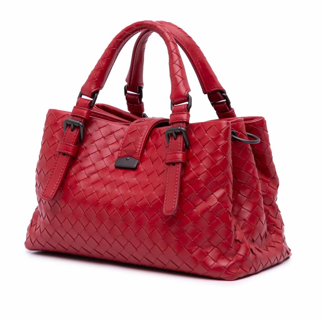 Bottega Veneta Mini Nappa Intrecciato Roma Satchel - Back view