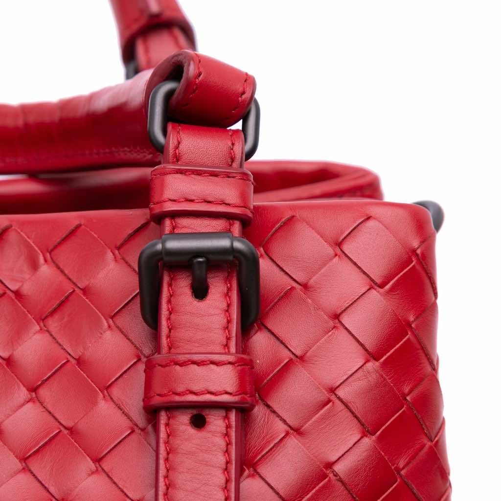 Bottega Veneta Mini Nappa Intrecciato Roma Satchel - Image 12