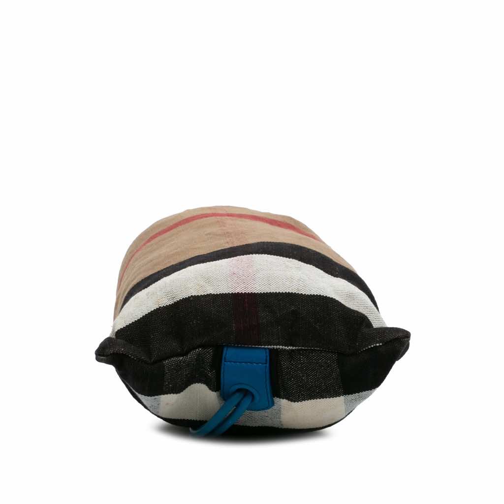 Burberry Mega Check Canvas Drawstring Sling Bag - 3