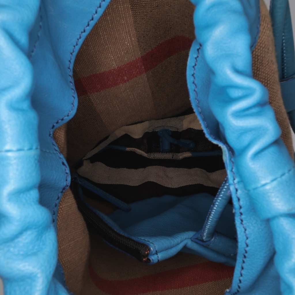 Burberry Mega Check Canvas Drawstring Sling Bag - 4