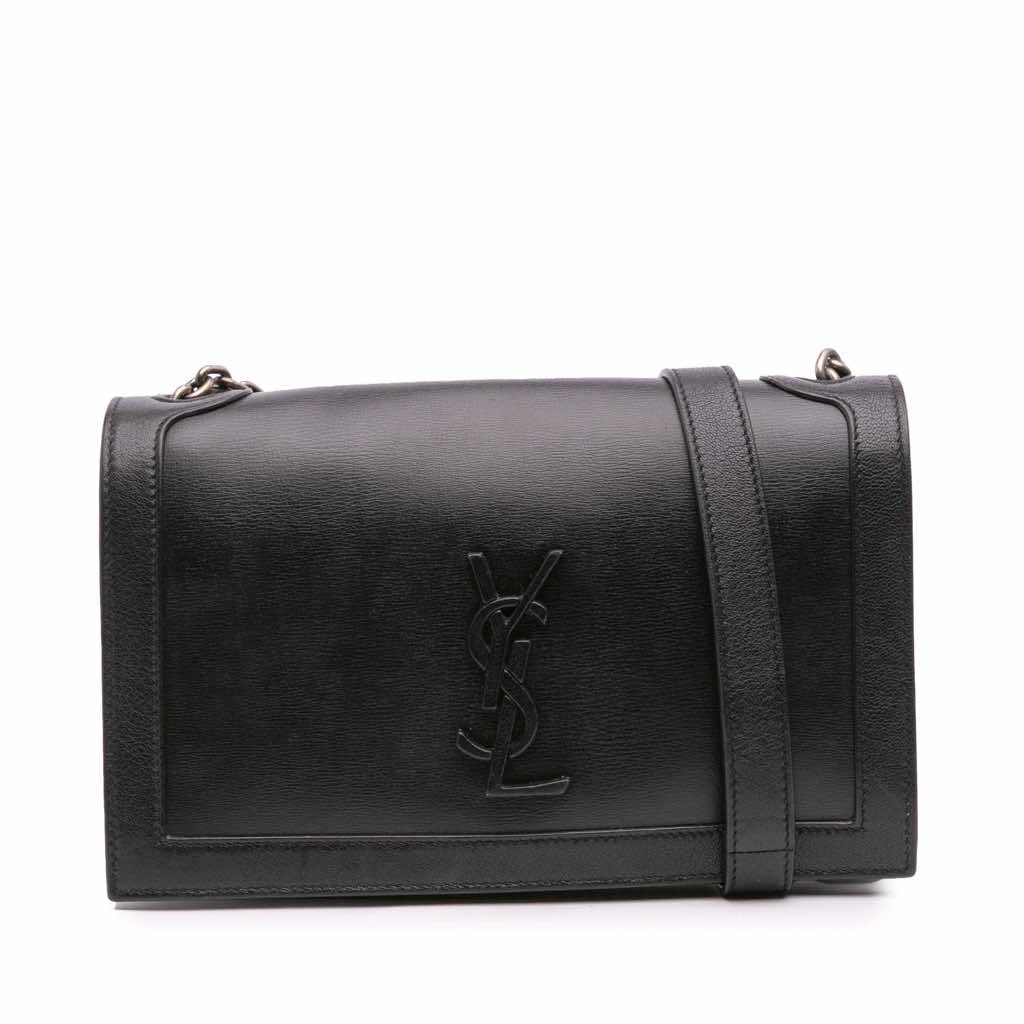 Saint Laurent Calfskin Monogram Book Bag
