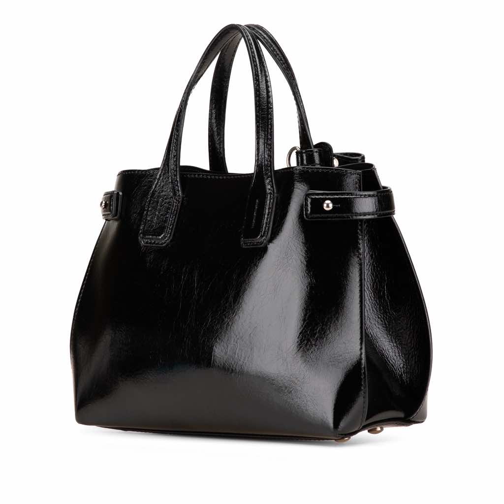 Burberry Small Soft Calfskin Banner Satchel - Back view