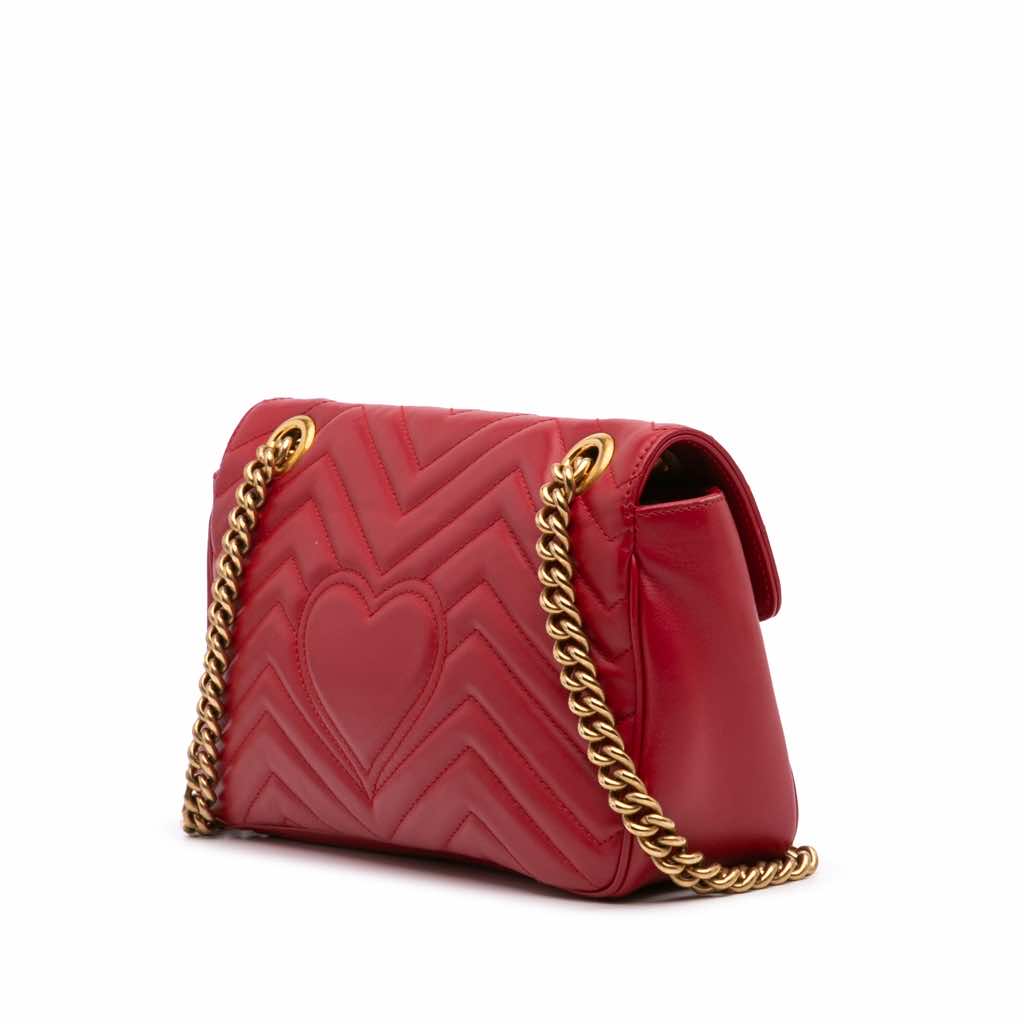 Gucci Small GG Marmont Matelasse Leather Flap Crossbody - 2