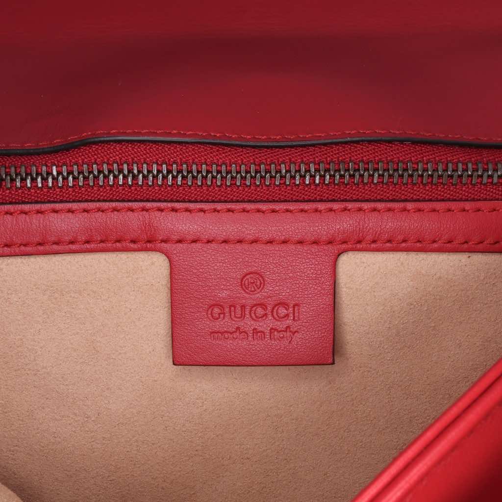 Gucci Small GG Marmont Matelasse Leather Flap Crossbody - 5