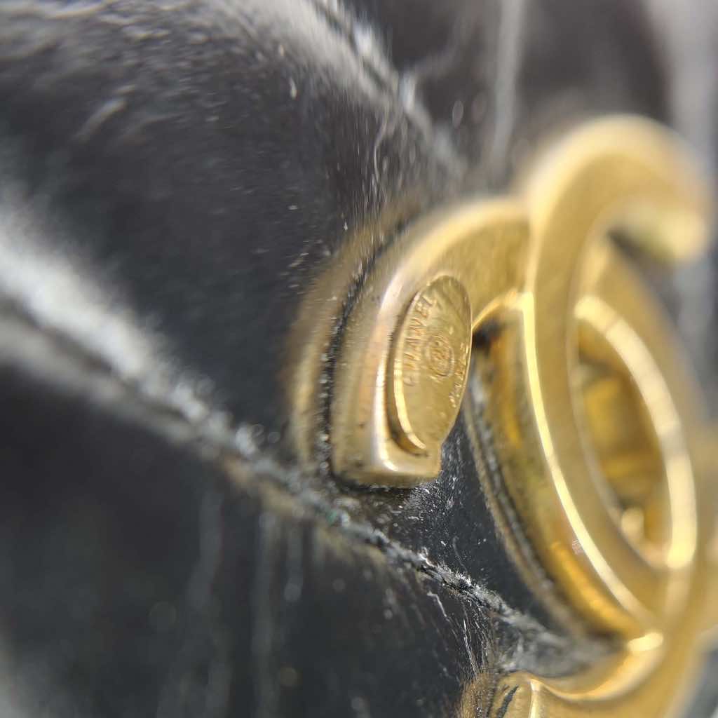 Chanel Small Chevron Aged Calfskin Coco Top Handle Bag - Image 13