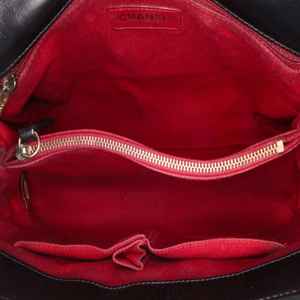 Chanel Small Chevron Aged Calfskin Coco Top Handle Bag - 4