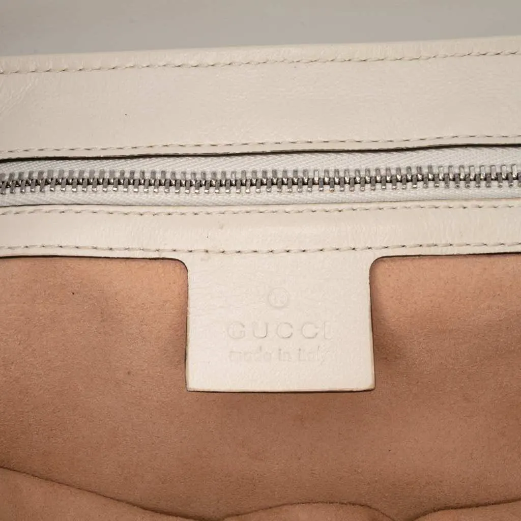 Gucci Small GG Marmont Matelasse Leather Torchon Flap Crossbody Blue Leather Fair - Box View