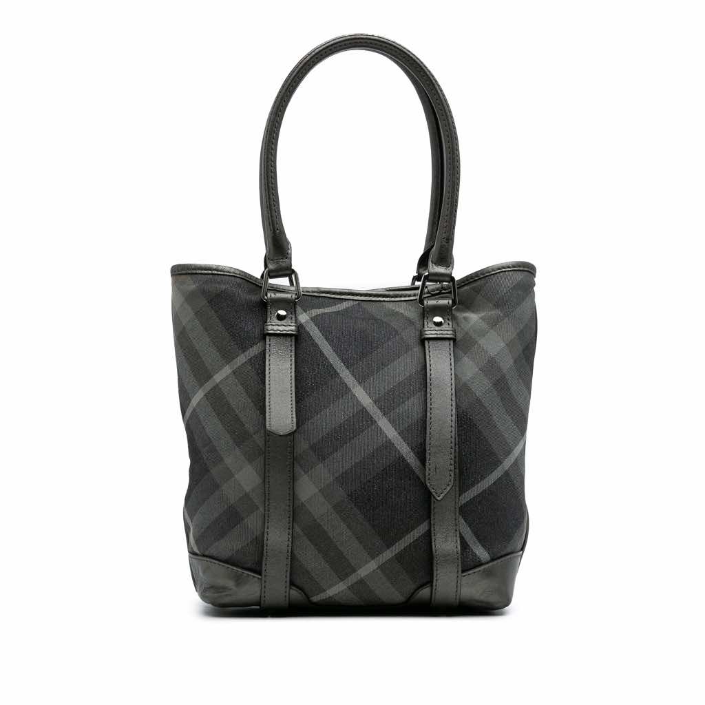 Burberry Shimmer Check Canvas Tote