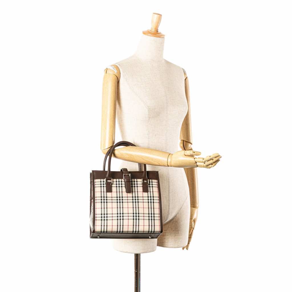 Burberry House Check Canvas Tote - Image 12