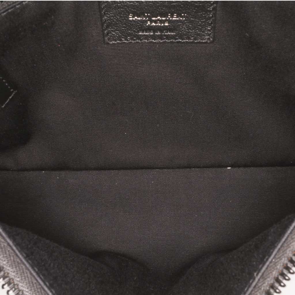 Saint Laurent Baby Crocodile Embossed Leather Monogram Niki Shoulder Bag - 4