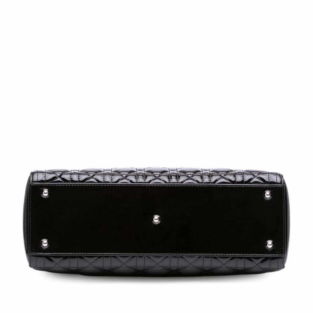 Dior Large Patent Cannage Lady Dior - Image 6