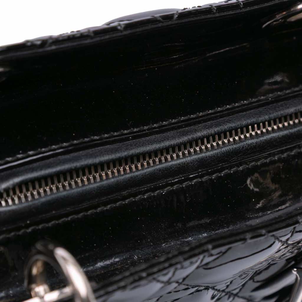 Dior Large Patent Cannage Lady Dior - Detail 1