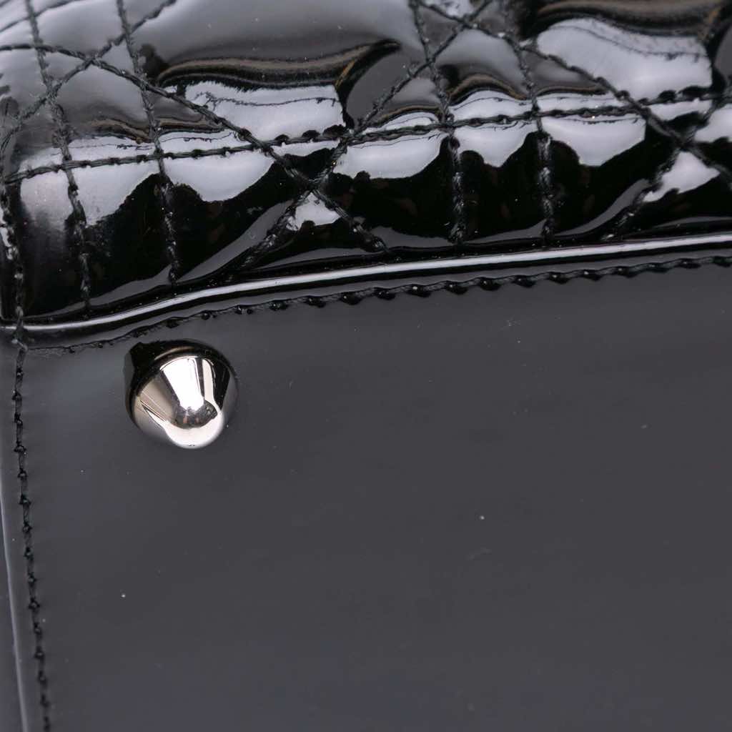Dior Large Patent Cannage Lady Dior - Image 10