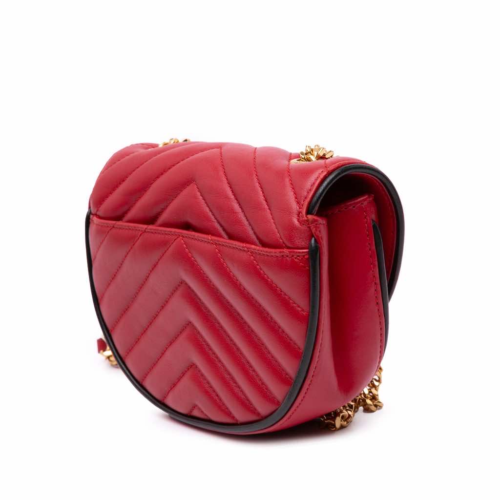 Saint Laurent Small Leather Monogram Bubble Chain Shoulder Bag - 2