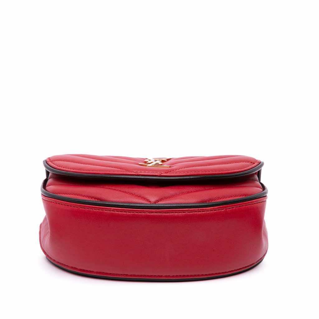 Saint Laurent Small Leather Monogram Bubble Chain Shoulder Bag - 3