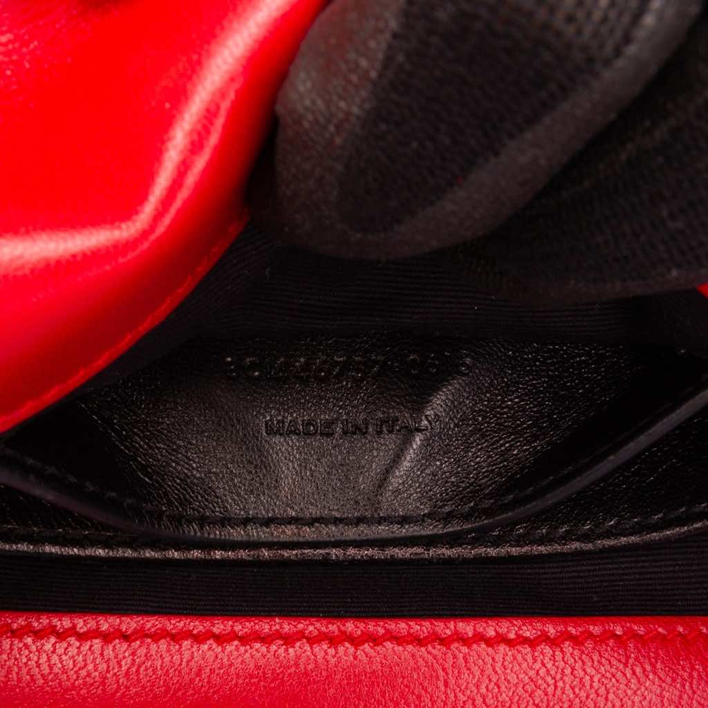 Saint Laurent Small Leather Monogram Bubble Chain Shoulder Bag - 5