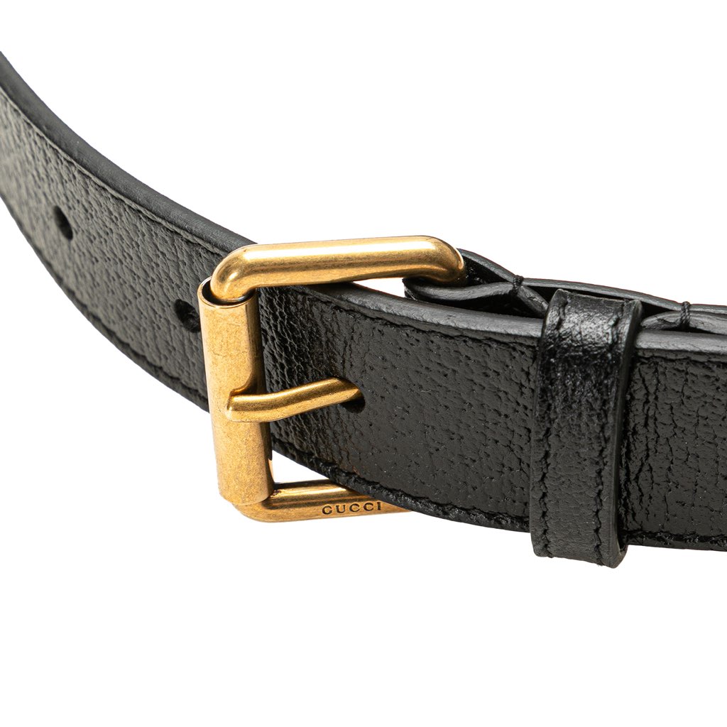 Gucci GG Marmont Leather Double Belt Bag - Image 14
