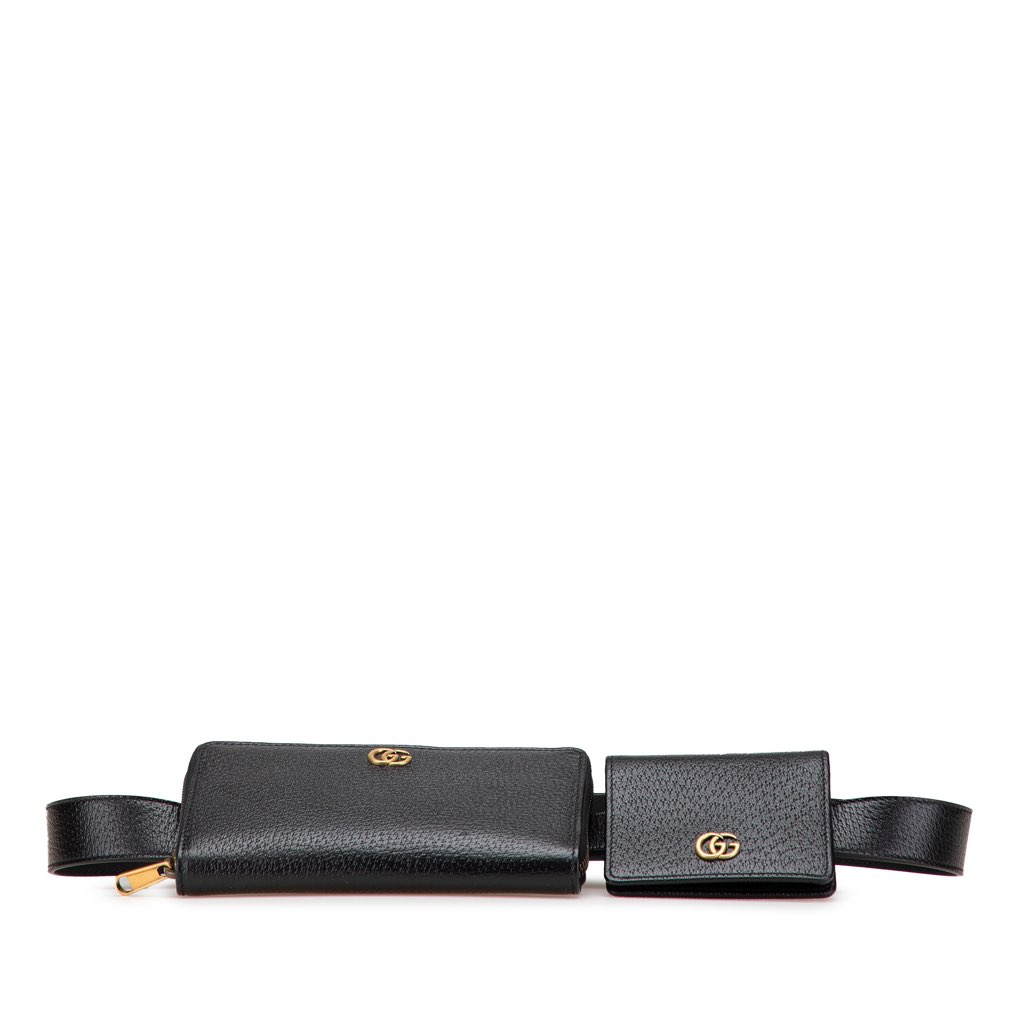 Gucci GG Marmont Leather Double Belt Bag - Image 6