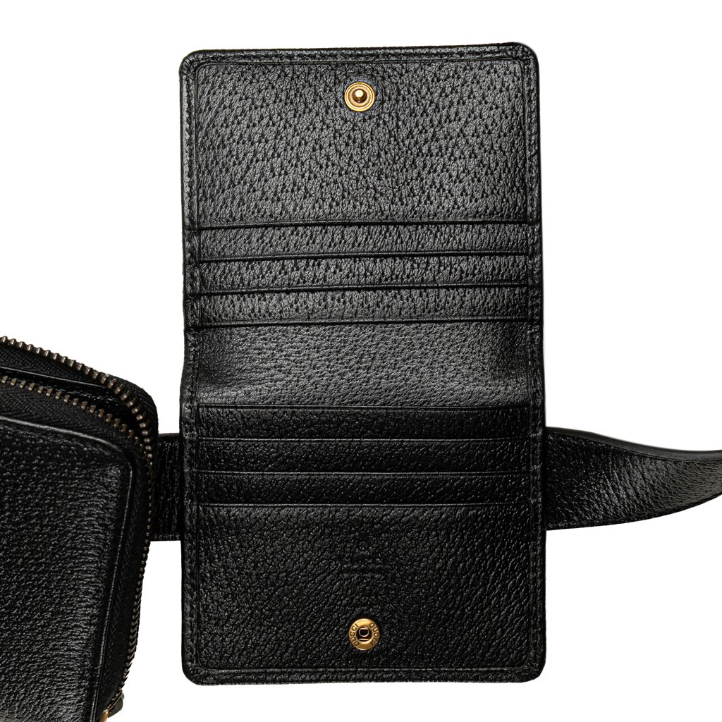 Gucci GG Marmont Leather Double Belt Bag - 4