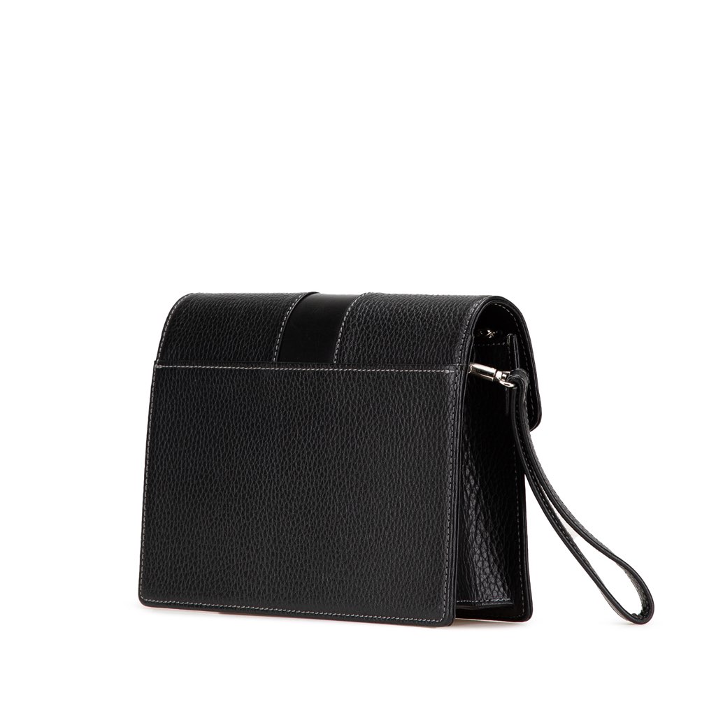 Burberry Leather Clutch - 2