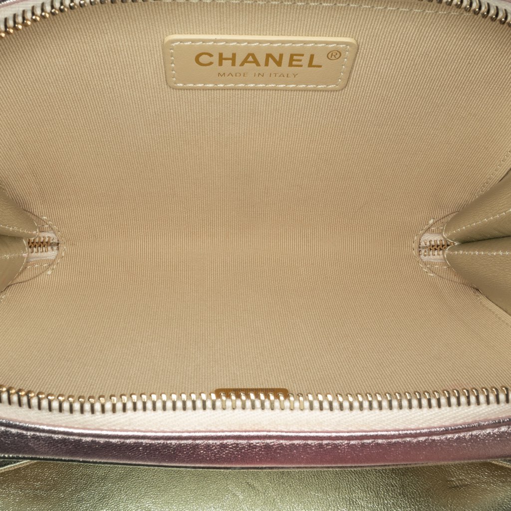 Chanel Mini Metallic Lambskin Like a Wallet Flap Bag - 4