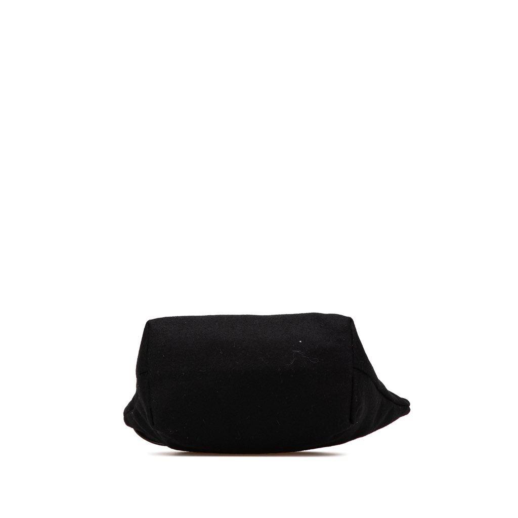 Saint Laurent Wool Embroidered Rive Gauche Pouch - 3