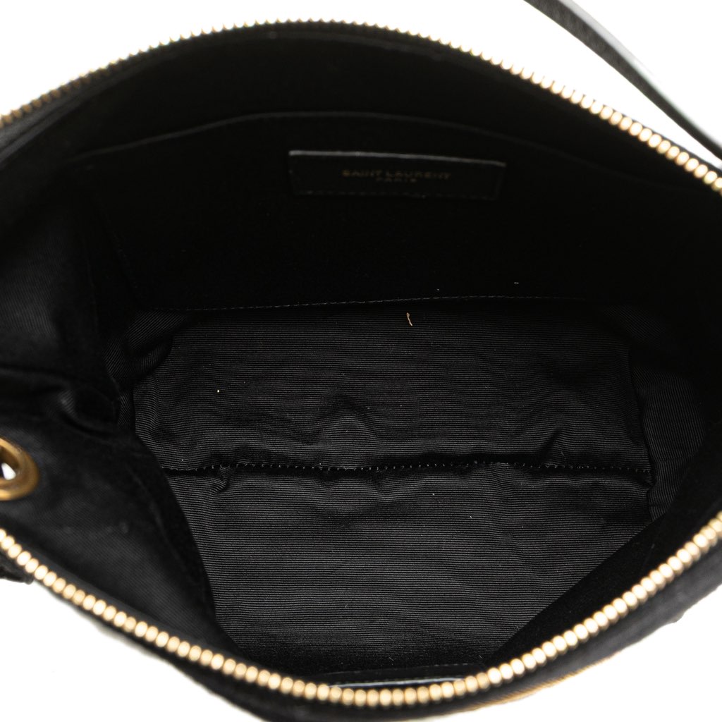 Saint Laurent Wool Embroidered Rive Gauche Pouch - 4